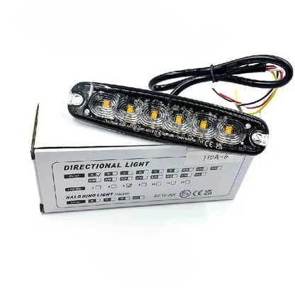 Ultra FlatLine Amber 6 LED Grill/Directional Warning Light