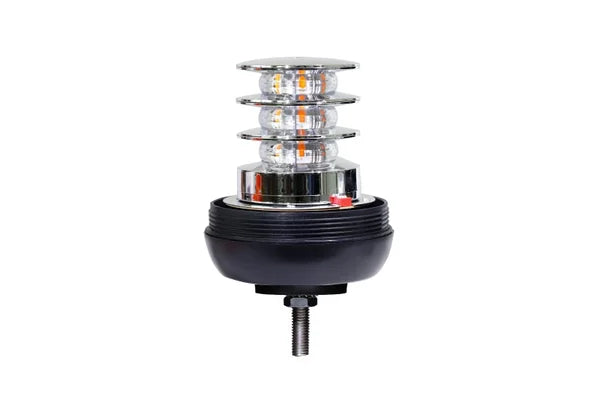 Clear Lens Amber LED Single Bolt Beacon
