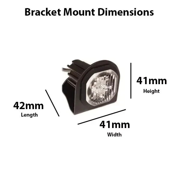 Covert Amber Button Blast Warning Light