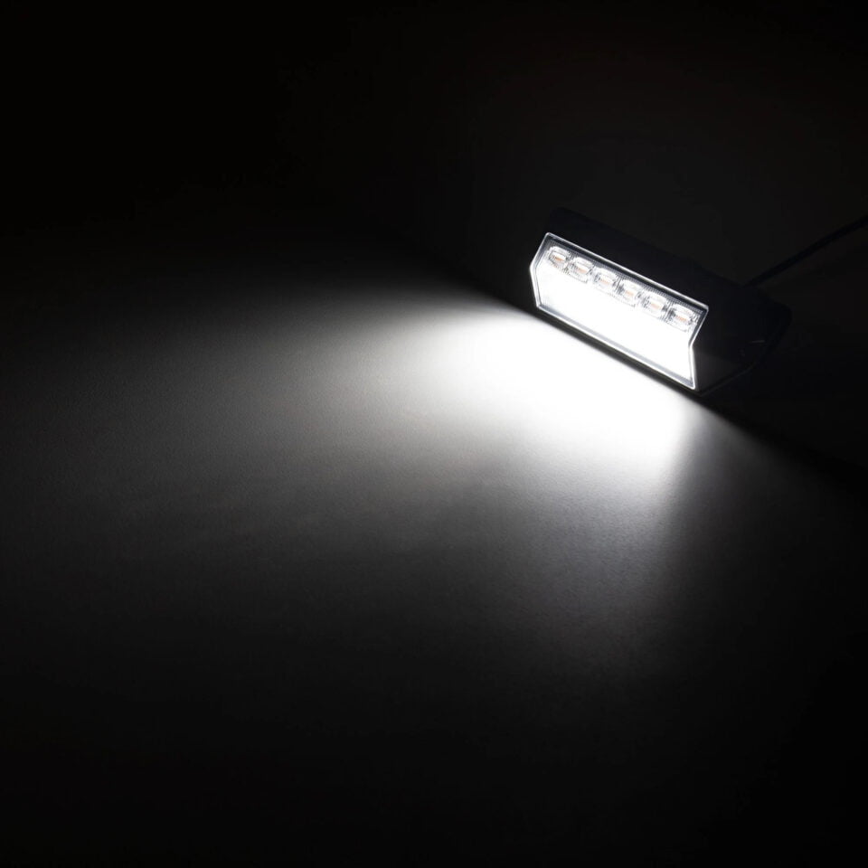 LED Scene Light With Warning Strobe Lamp 1350 Lumens – Black