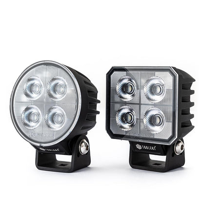 TRALERT WF-4038R round LED work light - round and square lamps comparison