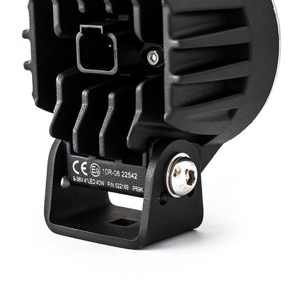 TRALERT WF-4038R round LED work light - rear bracket detail