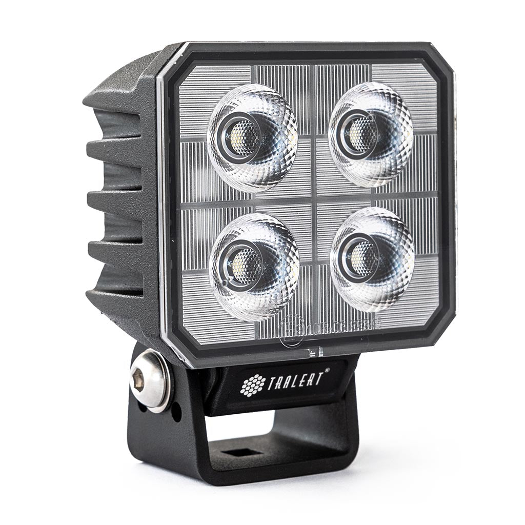 TRALERT WF-4038V square LED work light - front housing and bracket