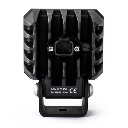 TRALERT WF-4038V square LED work light - rear housing and Deutsch connector