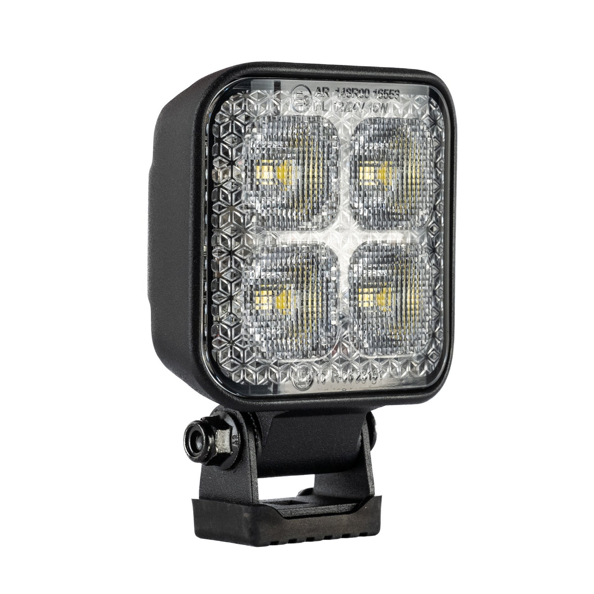 TRALERT WR-1829V square LED work and reverse light - front angled view