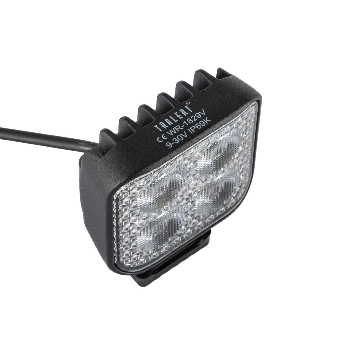 TRALERT WR-1829V square LED work and reverse light - top housing detail