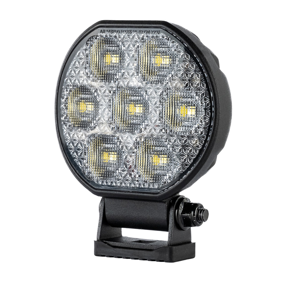 TRALERT WR-3151R round LED work light front angled view