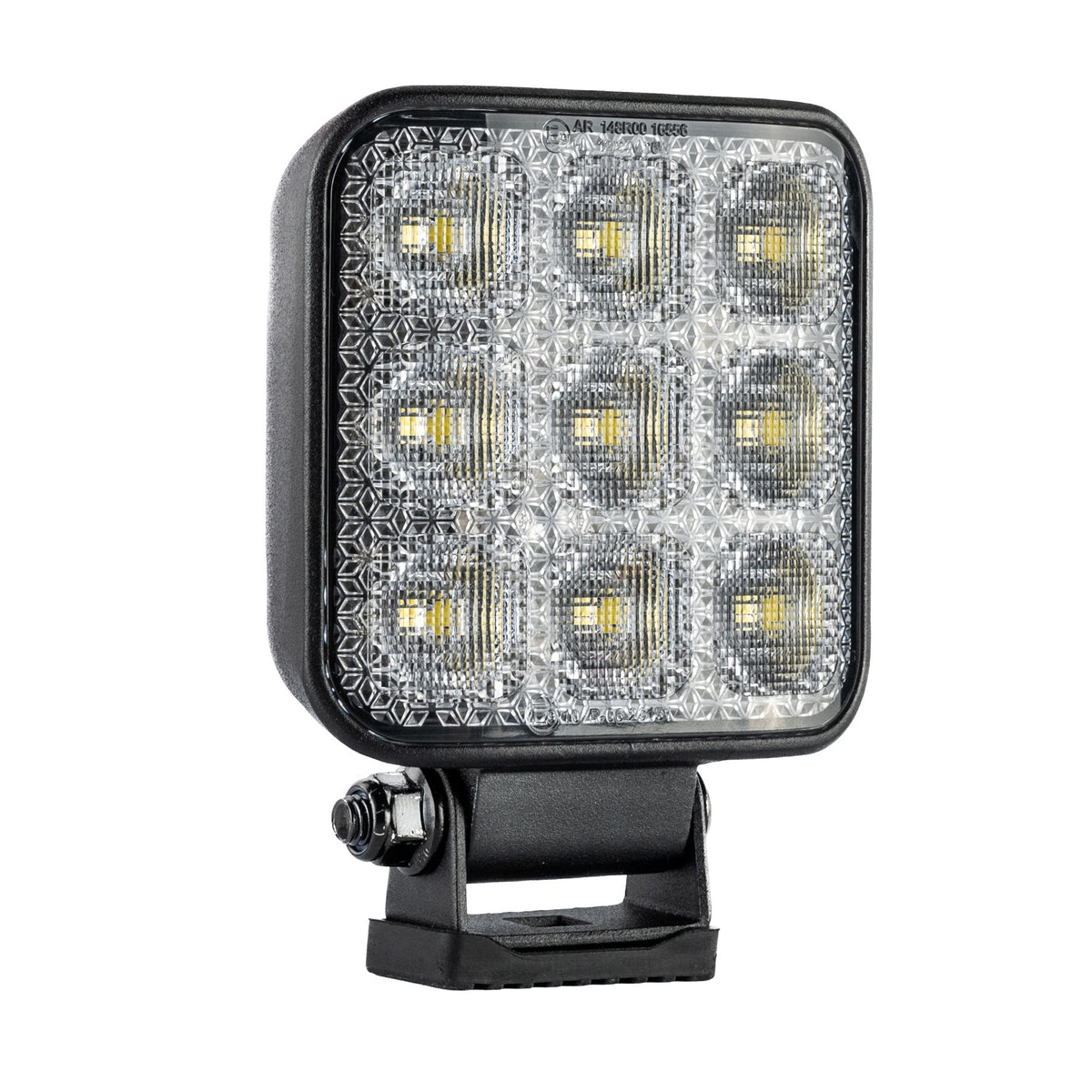 TRALERT WR-4065V square LED work light - opposite front angle