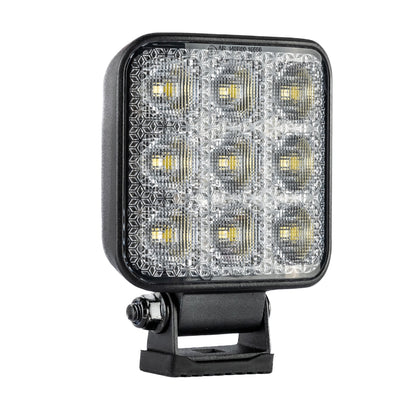 TRALERT WR-4065V square LED work light - opposite front angle