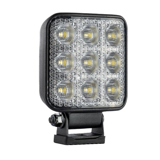 TRALERT WR-4065V square LED work light - opposite front angle