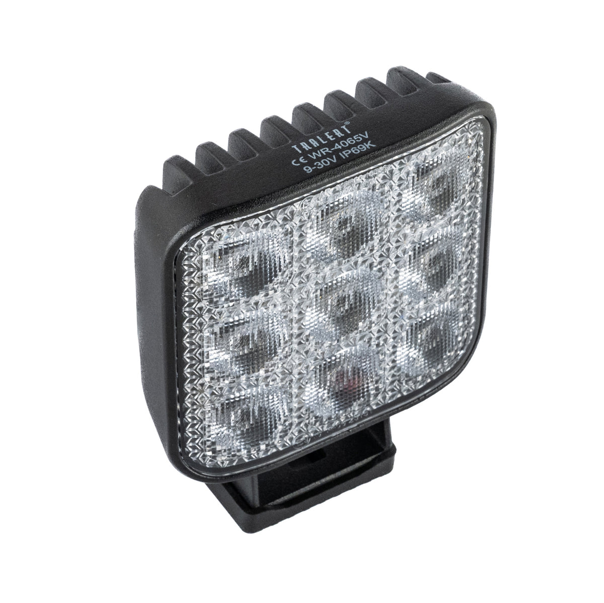 TRALERT WR-4065V square LED work light - top front view