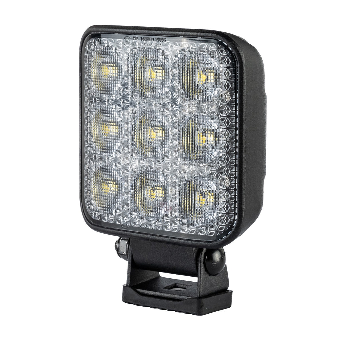TRALERT WR-4065V square LED work light - front angled view