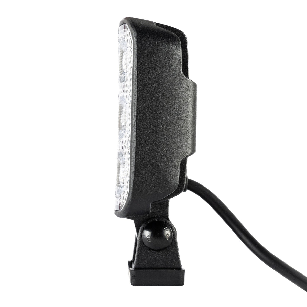 TRALERT WR-4065V square LED work light - side profile with cable