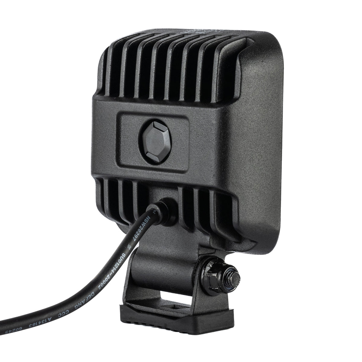 TRALERT WR-4065V square LED work light - rear angled view