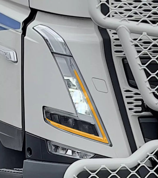 Volvo FH & Aero Version 5 LED Headlight Amber DRL Conversion Kit