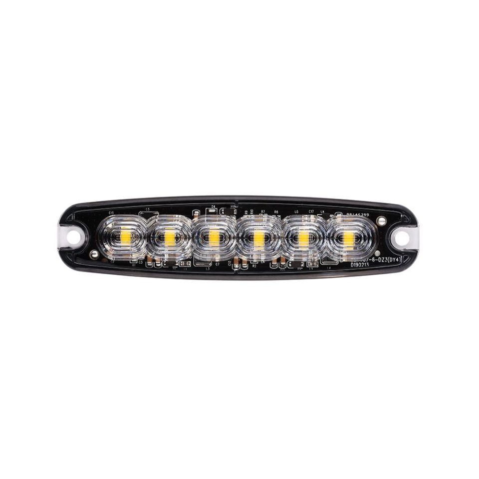 Ultra FlatLine Amber 6 LED Grill/Directional Warning Light