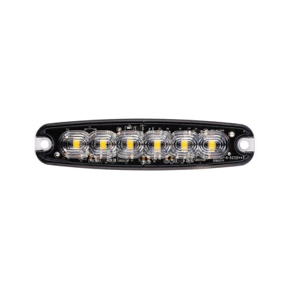 Ultra FlatLine Amber 6 LED Grill/Directional Warning Light